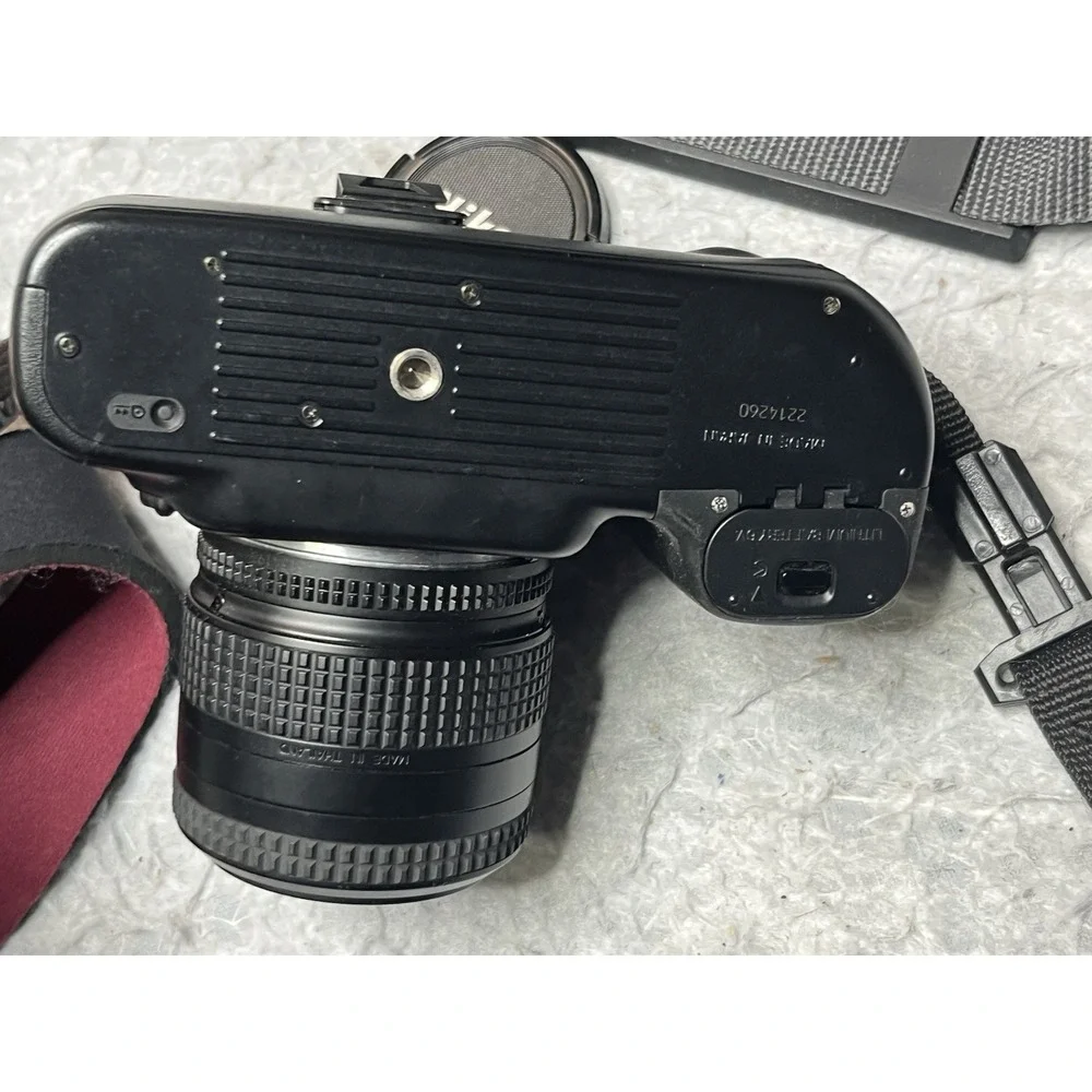 Nikon N50 Camera 35-80mm Lens With Papers Carrying‎ Case Extra Batteries  Tested